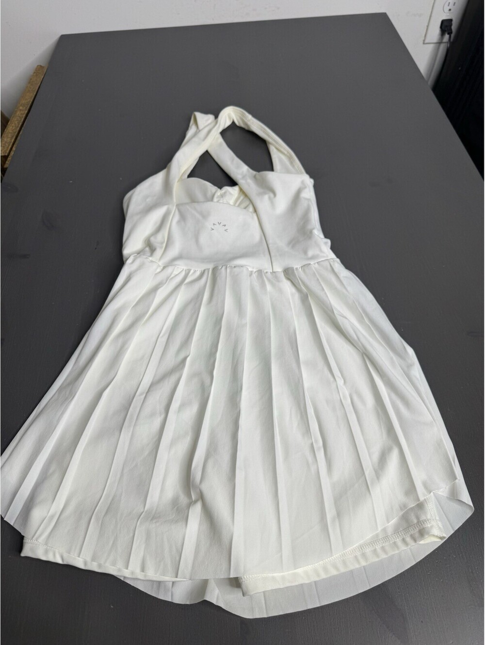 Women’s Varley Carina Dress in White Athletic Shorts - Picture 5 of 9